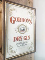 Wandspiegel - Glas, Metaal - Spiegel Gorden Dry Gin, Antiek en Kunst