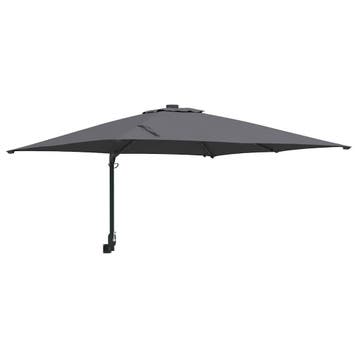 Tuinparasol Antraciet: 53% korting! Profiteer nu van deze..., Tuin en Terras, Muurparasol, 2 tot 3 meter, Zo goed als nieuw, Kantelbaar