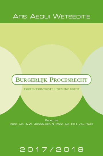 Burgerlijk Procesrecht 2017/2018 9789069169071, Verzenden, Zo goed als nieuw