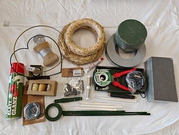 Kerstpakket startpakket hobby en bloemschikken basis XXL, Hobby & Loisirs créatifs