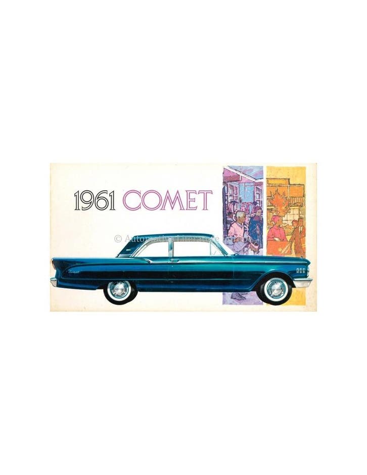 1961 MERCURY COMET BROCHURE ENGELS, Boeken, Auto's | Folders en Tijdschriften, Ophalen of Verzenden