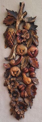 Décoration murale (2) - Une paire dornements muraux en bois