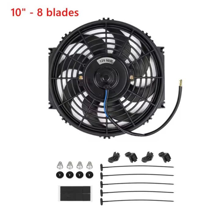 10 inch Universal 12V 80W Electronic Radiator Cooling Fan, Autos : Pièces & Accessoires, Climatisation & Chauffage, Enlèvement ou Envoi