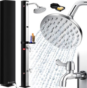 Buitendouche - Tuindouche - Zonneenergie - 40L - Zwart - KES, Verzenden, Nieuw