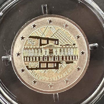 Frankrijk. 2 Euro 2025 Musée du Louvre Reverse Proof