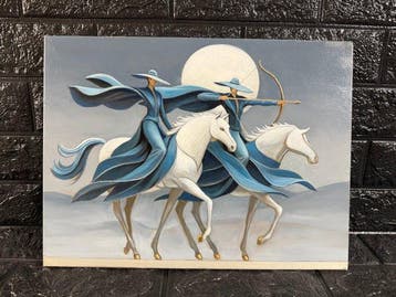 Italiaanse school (XX) - I Cavalieri della Luna