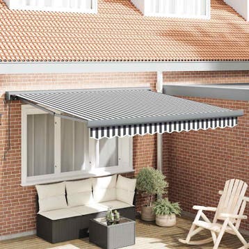 vidaXL Elektrische Zonneluifel 100% Polyester, Verzenden, Nieuw