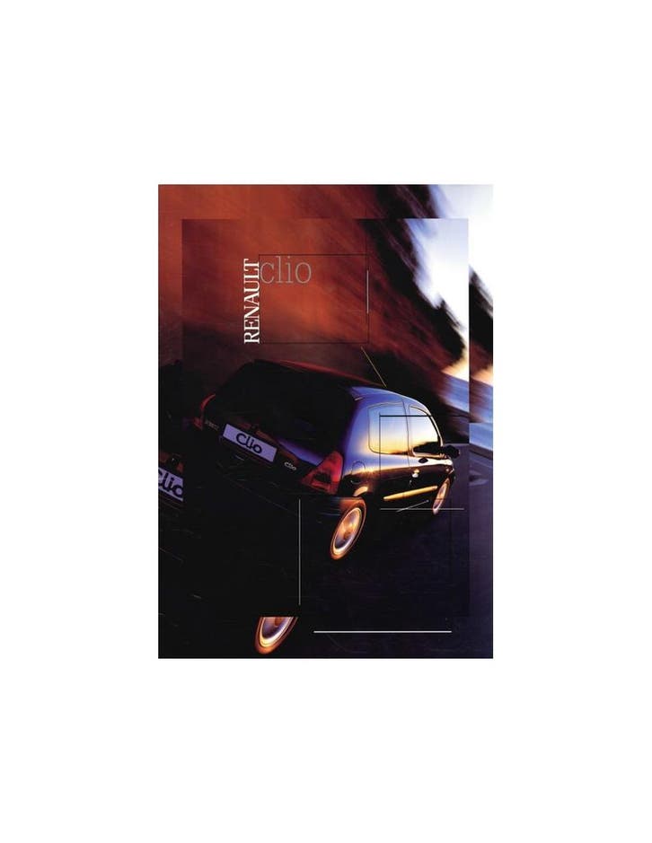 2000 RENAULT CLIO BROCHURE NEDERLANDS, Boeken, Auto's | Folders en Tijdschriften