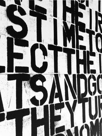 Christopher Wool (1955) and Felix Gonzalez-Torres