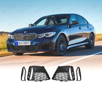 GRILLES DE BROUILLARD BMW G20 19-22 LOOK M340 NOIR BRILLANT, Verzenden