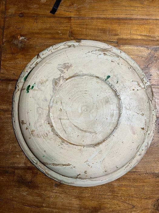 Bord - Aardewerk - Grottaglie, XVIIe eeuw., Antiquités & Art, Antiquités | Verre & Cristal