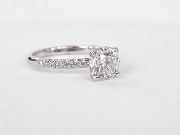 Bague de fiançailles - 14 carats Or blanc - 1.33ct. tw.