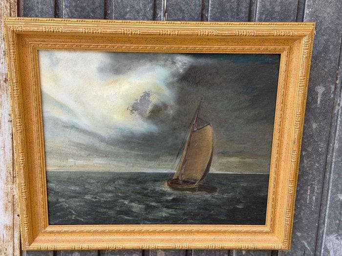 Winston Mc Quoid (XX) - Tormenta en el mar, Antiquités & Art, Art | Peinture | Classique