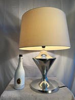 Tafellamp - Castle - Chroom, Metaal, Textiel