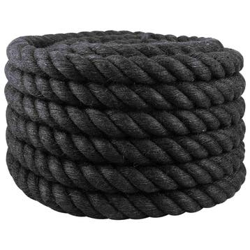 vidaXL Jute Touw 30 mm Zwart 100% Tossa jute, Verzenden