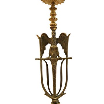 Lampe de table - Néoclassique / Empire - aigle - Bronze, Antiquités & Art