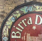 Enseigne plaque de bière Durio ronde, en tôle, originale et