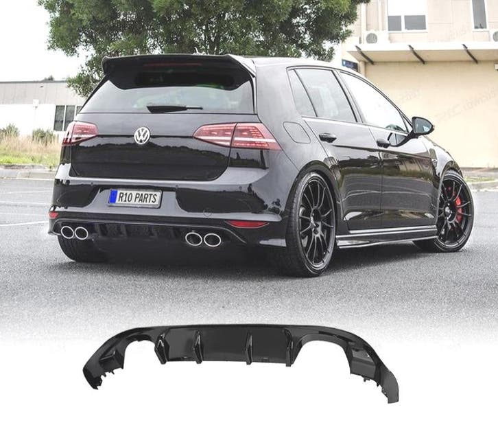 DIFFUSEUR VOLKSWAGEN VW GOLF 7.5 17-20 LOOK R DOUBLE SORTIE, Autos : Pièces & Accessoires, Carrosserie & Tôlerie, Envoi