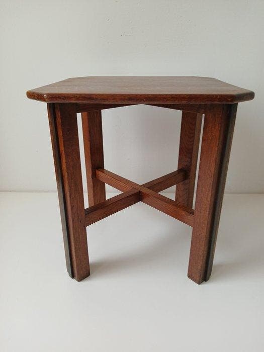 Table dappoint - Chêne - Antiquités de lÉcole d’Amsterdam, Antiek en Kunst, Kunst | Designobjecten