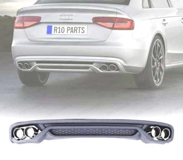 Diffuseur Pour Audi A4 B8 12-15 Look Abt + Echappement Queue, Verzenden, Nieuw