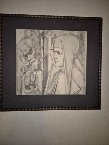 Jan Toorop (1858-1928) - Moeder Agnes Westerman en Toorop