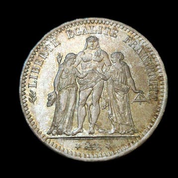 Frankrijk. 5 Francs 1873-A Hercule (Zonder minimumprijs), Postzegels en Munten
