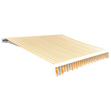 vidaXL Vervangingsdoek voor luifel 300x250 cm polyester geel, Tuin en Terras, Zonneschermen, Verzenden, Nieuw
