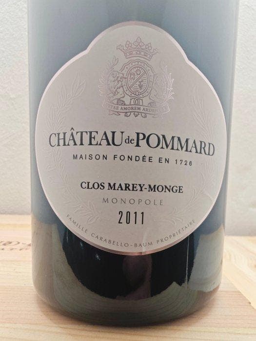 2011 Chateau de Pommard Clos Marey Monge - Bourgogne - 1, Collections, Vins