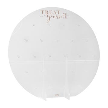 Tafeldecoratie Donut Standaard 63cm, Hobby en Vrije tijd, Feestartikelen, Verzenden, Nieuw