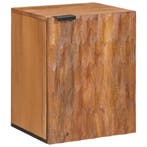 vidaXL Hangende Badkamerkast Bruin 38 x 33 x 48 cm Massief, Verzenden