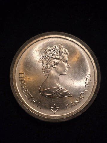 Canada. 10 Dollars 1976Elizabeth II .Olympic silver