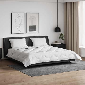 vidaXL Dekbed met kussen 3 st Wit Microvezel, Verzenden