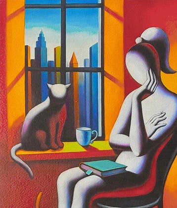 Mark Kostabi (1960) - Feline Dreams