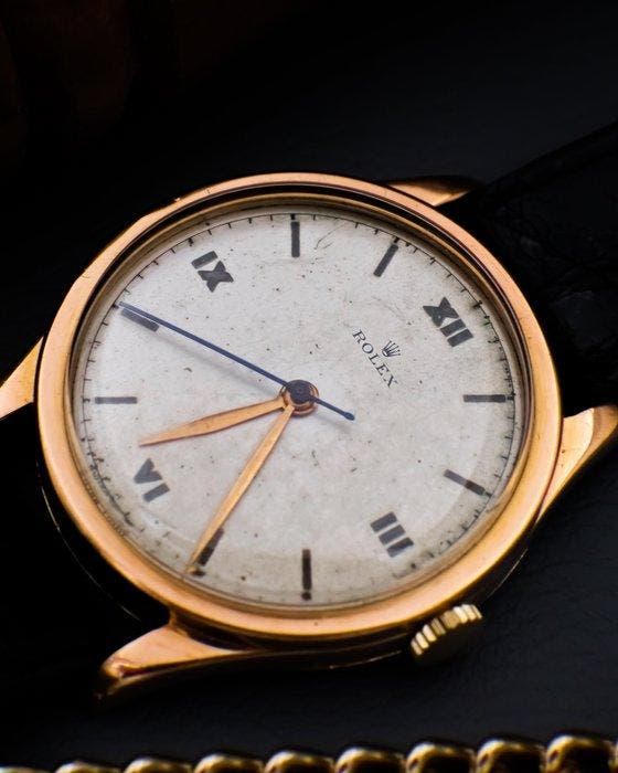 Rolex - Oyster Vintage 18k - 7003 - Heren - 1950-1959, Handtassen en Accessoires, Horloges | Heren
