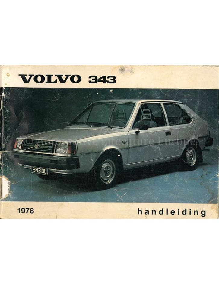 1978 VOLVO 343 INSTRUCTIEBOEKJE NEDERLANDS, Autos : Divers, Modes d'emploi & Notices d'utilisation