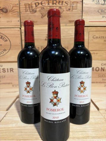 2010 Château Le Bon Pasteur - Pomerol - 3 Flessen (0.75, Nieuw