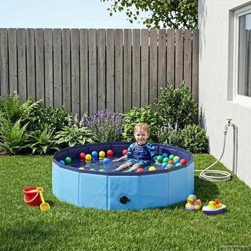 vidaXL Kinder Zwembad Ø 80 x 20 cm Rond voor Kind voor Blauw, Verzenden, Nieuw