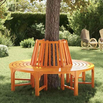 vidaXL Boombank 160 cm hout, Tuin en Terras, Verzenden, Nieuw