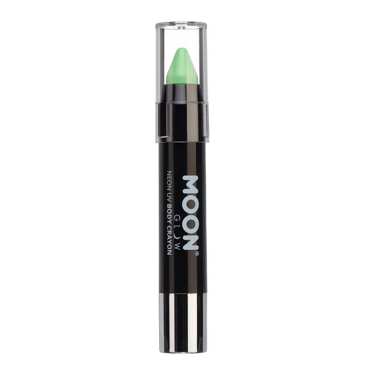 Moon Glow Pastel Neon UV Body Crayons Pastel Green 3.2g, Hobby en Vrije tijd, Feestartikelen, Nieuw, Verzenden