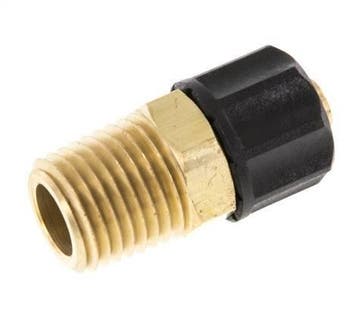 8x6 & 1/4NPT Raccord Poussoir Droit en Laiton avec Filets, Bricolage & Construction, Verzenden