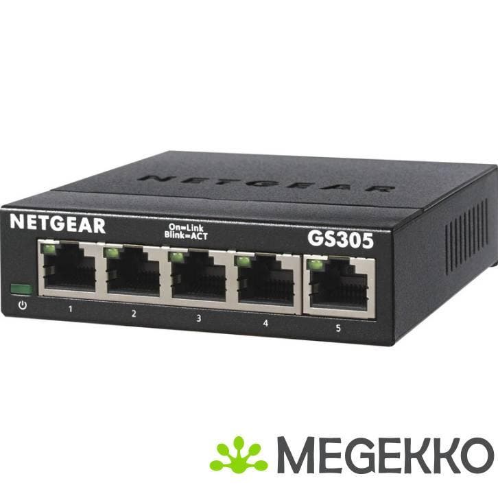 Netgear GS305-300PES unmanaged netwerk switch, Informatique & Logiciels, Ordinateurs & Logiciels Autre, Envoi