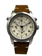 Seiko - Chronograph – White Pilot Dial – Tri-Compax –