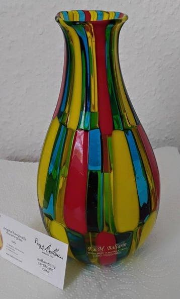 Ballarin - A.Ballarin aus Murano - Vaas - Carnaval -, Antiquités & Art