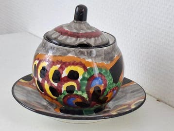 Schramberg - Martha Serkin - Suikerpot (2) - Aardewerk - Art, Antiek en Kunst