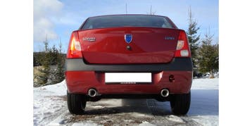 FOX Dacia Logan Sedan benzine einddemper rechts/links - 1x90, Verzenden