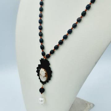 Zonder minimumprijs - Ketting met hanger Zilver, Handtassen en Accessoires, Antieke sieraden
