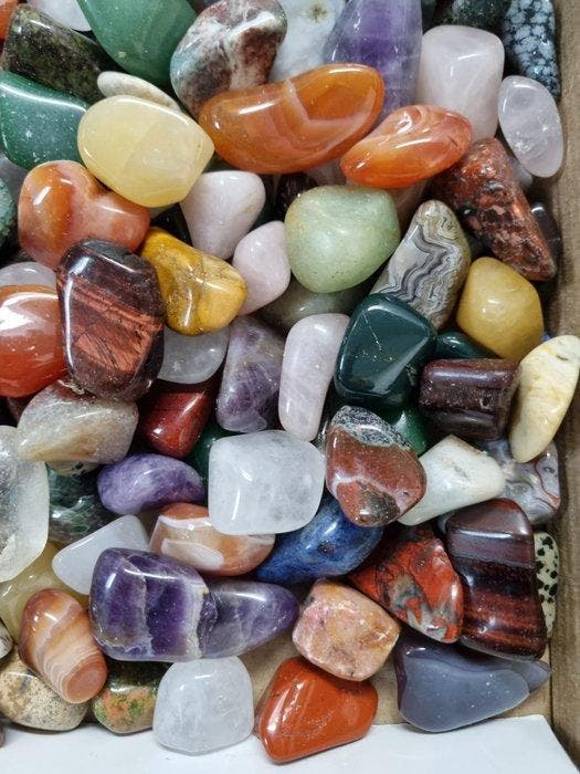 Cristaux polis Big Lot HQ - différents minéraux 22 - 42 mm, Collections, Minéraux & Fossiles