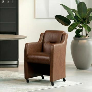 Set van 10 Leren eetkamerstoelen Mass - Vintage Brown, Ophalen of Verzenden, Nieuw, Leer