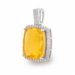 Sans prix de réserve - Pendentif Platine - 3.10ct. tw. Opale, Bijoux, Sacs & Beauté