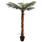 vidaXL Kunstmatige Cocuspalm Boom Groen 70 x 18 x 140 cm, Verzenden